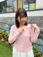 將圖片載入圖庫檢視器 #VHT669 // 春 日 蝴 蝶 結 薄 針 織 上 衣
