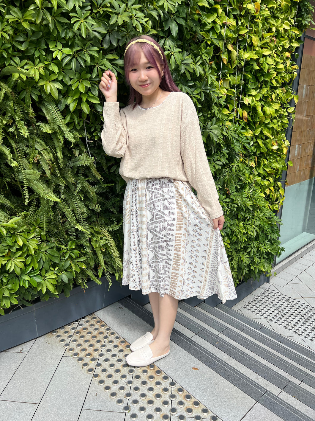 #VHOP241 // 假 2 件 民 族 拼 接 連 身 裙