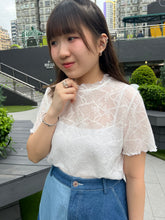將圖片載入圖庫檢視器 #VHT689 // 暗 花 透 透 Basic Tee
