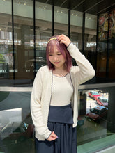 將圖片載入圖庫檢視器 #VHT638 // 拼 色 波 浪 邊 套 裝
