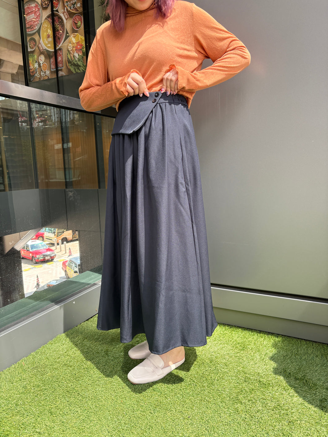 #VHB423 // 小 資 女 必 備 ✨ 反 褶 西 裝 半 裙