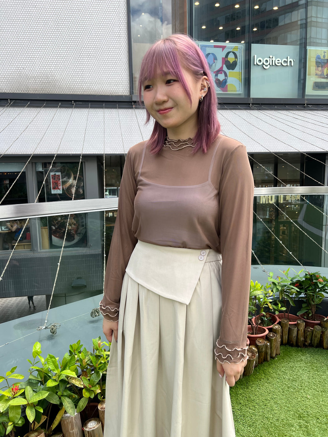 #VHT637 // 透 透 木 耳 邊 Basic Tee