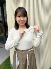 將圖片載入圖庫檢視器 #VHT669 // 春 日 蝴 蝶 結 薄 針 織 上 衣
