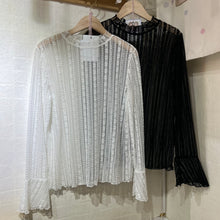 將圖片載入圖庫檢視器 #VHT531 // 喇 叭 手 袖 Lace Tee
