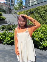 將圖片載入圖庫檢視器 #VHT641 // &lt;2 ways&gt; 窩 夫 格 紋 綁 帶 外 搭
