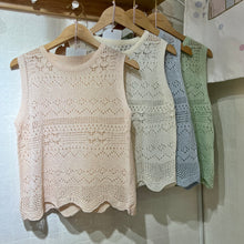 將圖片載入圖庫檢視器 #VHT583 // 夏 日 縷 空 背 心 (KR)
