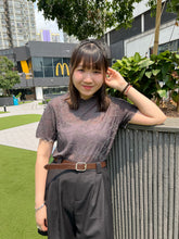 將圖片載入圖庫檢視器 #VHT689 // 暗 花 透 透 Basic Tee
