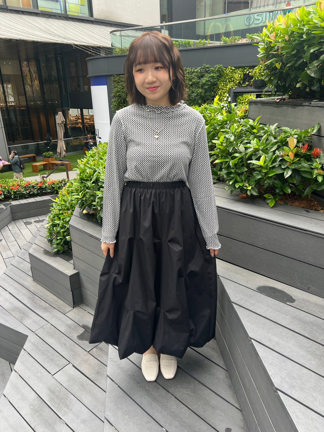 #VHB425 // 皺 皺 波 波 裙