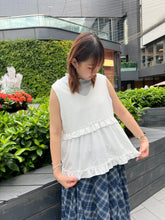 將圖片載入圖庫檢視器 #VHT631 // 日 系 Ruffle V 領 背 心
