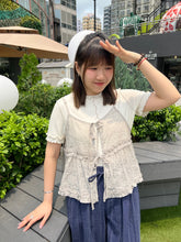 將圖片載入圖庫檢視器 #VHT682 // 日 系 雙 綁 帶 外 搭
