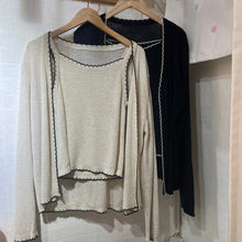 將圖片載入圖庫檢視器 #VHT638 // 拼 色 波 浪 邊 套 裝
