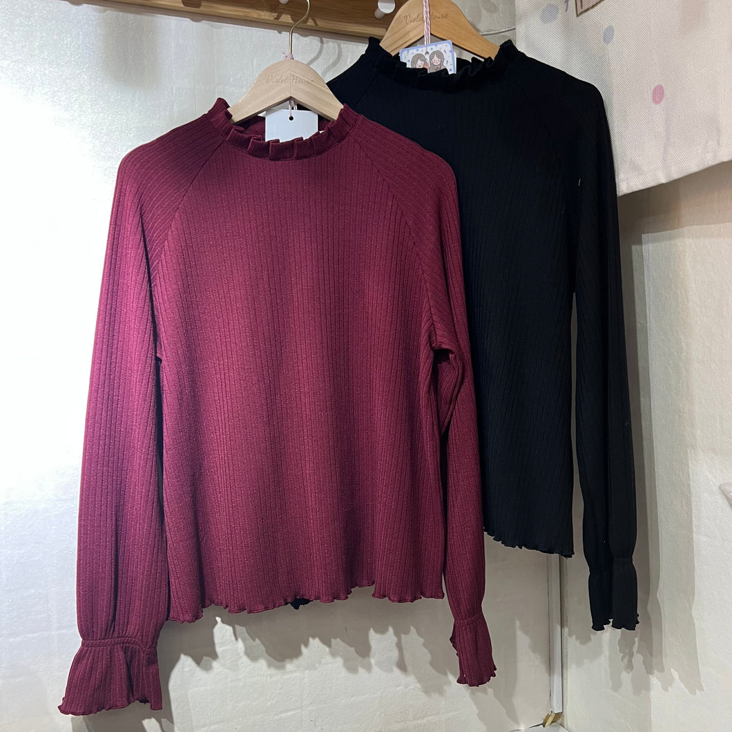 #VHT567 // 節 慶 感 ✨ 花 邊 立 領 Basic Tee