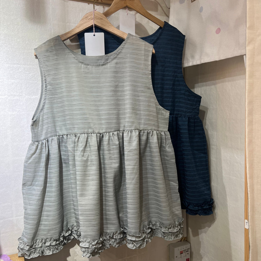 VHT629 // 日 系 索 索 料 Ruffle 背 心