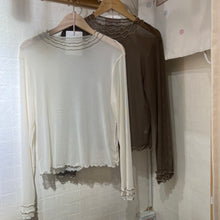 將圖片載入圖庫檢視器 #VHT637 // 透 透 木 耳 邊 Basic Tee
