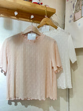 將圖片載入圖庫檢視器 #VHT695 // 微 透 小 企 領 花 花 Basic Tee
