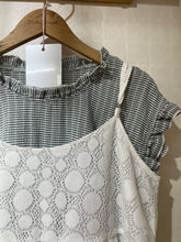 將圖片載入圖庫檢視器 #VHT704 // 真 2 件 Ruffle 格 子 x Lace 外 搭

